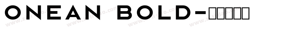ONEAN Bold字体转换